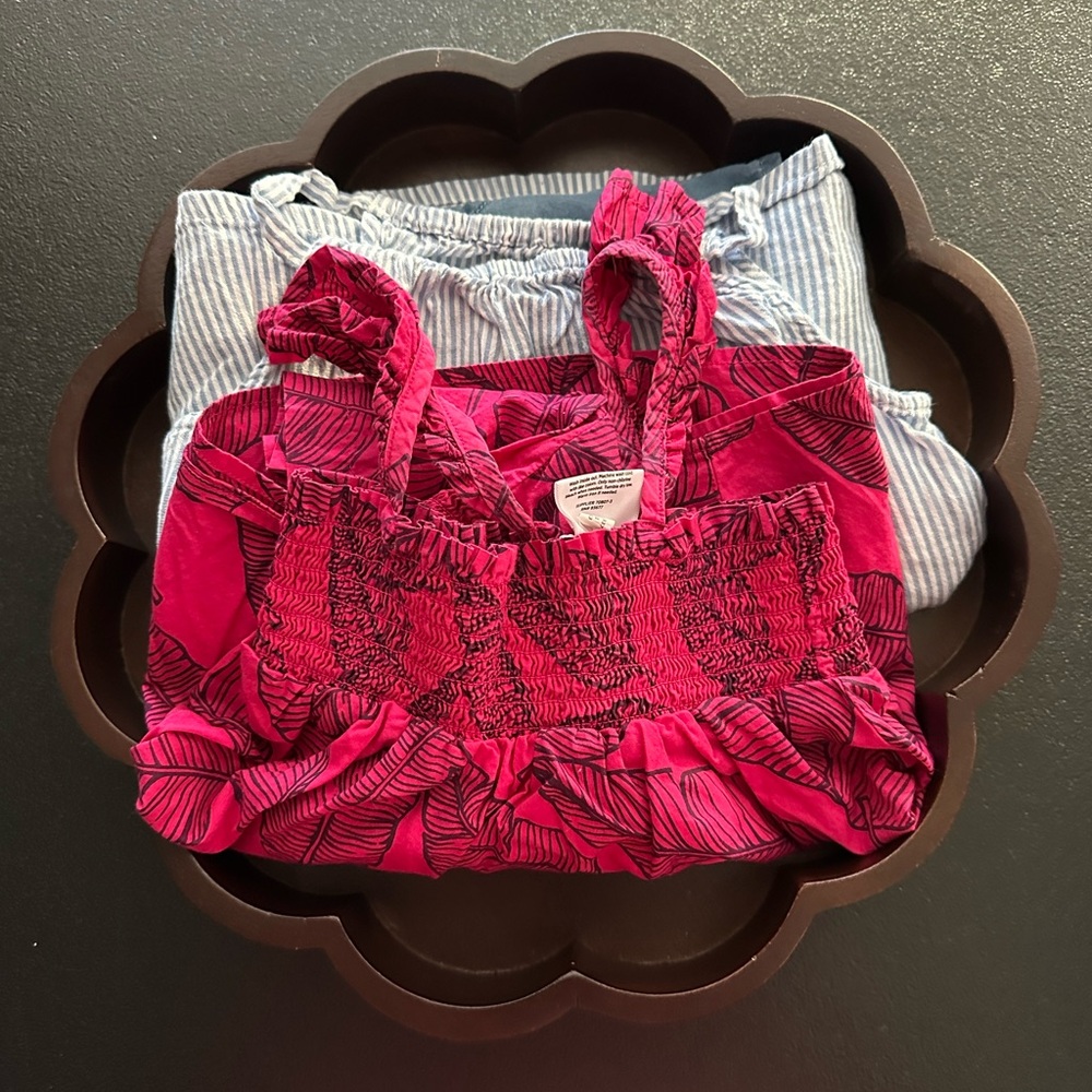 Toddler Girls Size 5T Clothing ~ Sleeveless Top & Shorts Outfits 2 Sets 4 Pieces